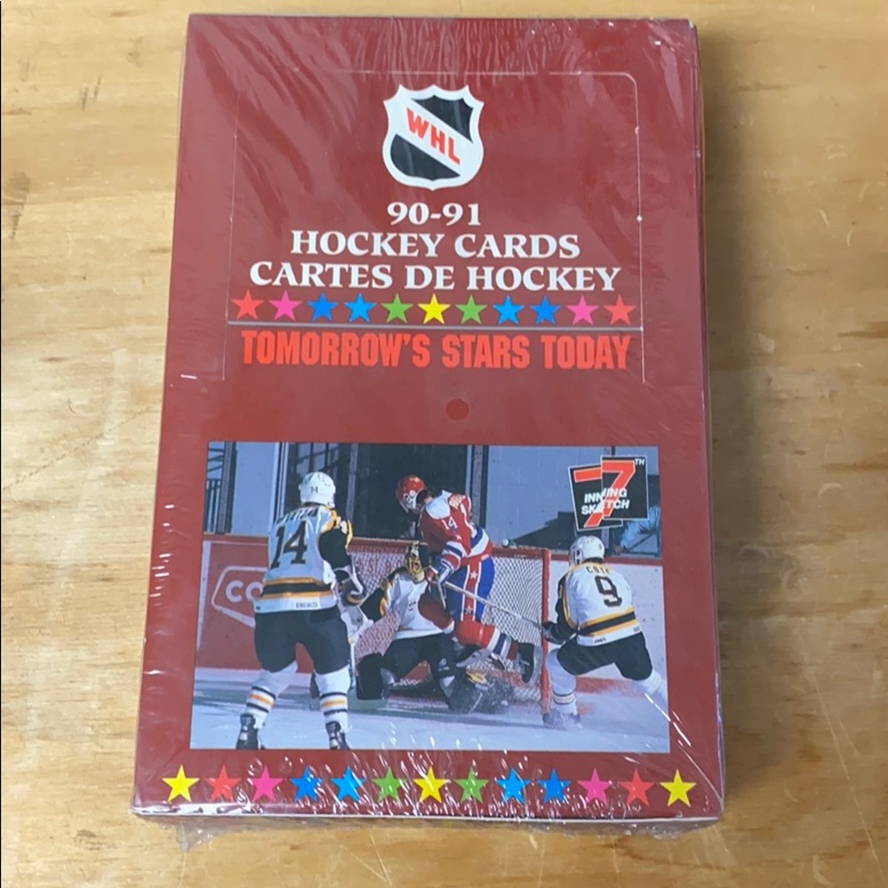 COPY - New sealed WHL 1990-91 hickey cards packs